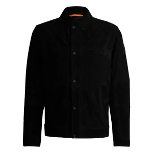Boss Heren Jomister Suède Bomberjack (Zwart)