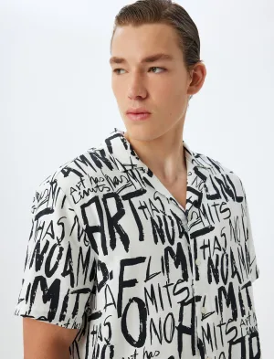 Koton T-SHIRT KORTE MOUW Omgeslagen kraag Korte mouw Overhemd