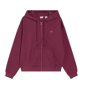 Levis Dames/Dames Everyday Full Zip Hoodie (Bourgondië)