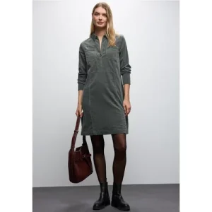 Street One Dames Corduroy jurk met rits in Groen