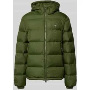 Gant Regular fit gewatteerd jack met logostitching, model ‘Cloud’