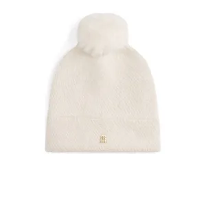 Tommy Hilfiger muts TH Pom Pom ecru