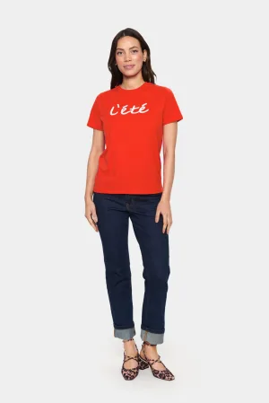 T-shirt Regular fit Poinciana orange