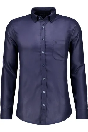 RAGMAN Overhemd marine, Effen