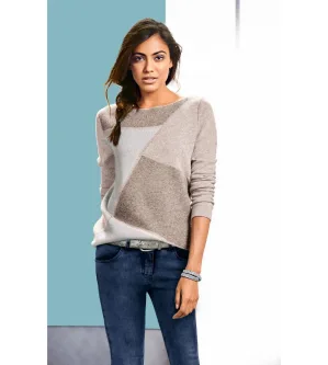 heine Gebreide Trui met boothals