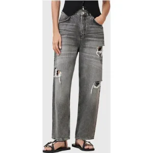 AllSaints Daisy Tapered Jean Washed Grey