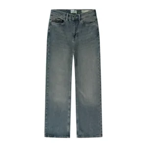 Cars high waist straight leg jeans medium blue denim