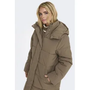 JDY gewatteerde jas bruin