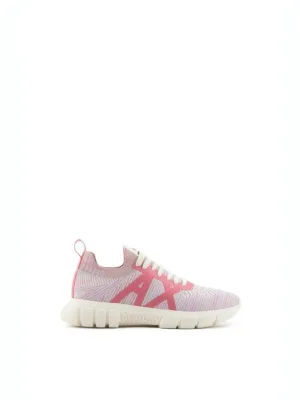 Armani Exchange Low-Top Sneakers – White Fuchia Sneaker in roze