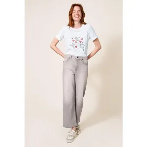 White Stuff Annabel Tee Natural Print