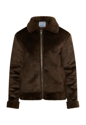 Dreimaster Tussenjas van imitatiebont Heren bruin