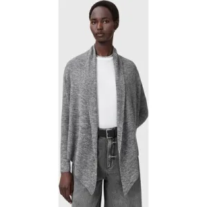 AllSaints Harper Cardigan Pale Grey