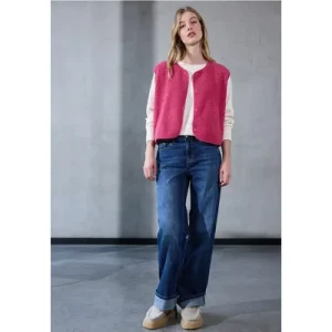Street One Studio Dames Wollen gilet in Pink