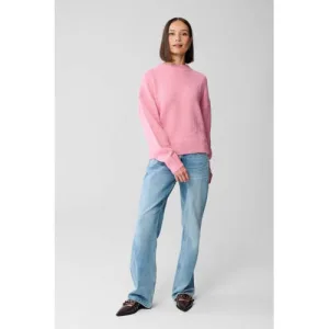 Shoeby gebreide trui met backprint roze