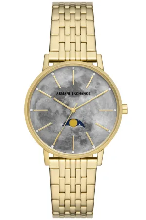 Armani Exchange Lola Dames Gouden Horloge AX5586