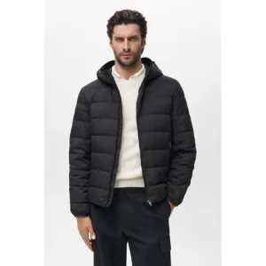 Mango Man gewatteerde jas zwart