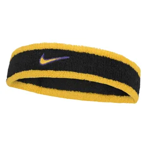 Nike Klassieke Swoosh Hoofdband (Zwart/Paars)