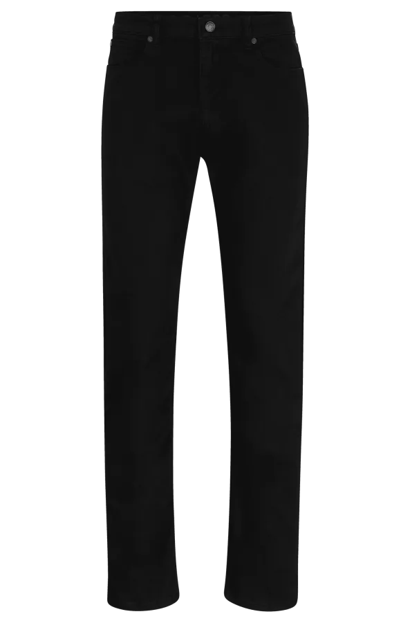 Heren Hugo Slim-Fit Comfort Stretch Jeans in Zwart