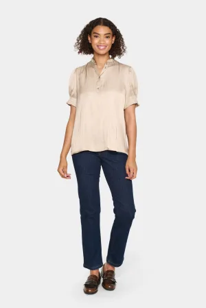 Overhemd met lang mouwen Regular fit Dune sand