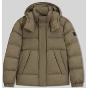 Boss Regular fit gewatteerd jack met opstaande kraag met drukknopen