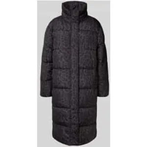 Vila Doorgestikte mantel met opstaande kraag