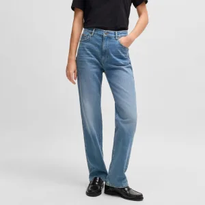 Women’s Boss Ada High-Waisted Jeans in Blue