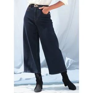 Lascana 7/8 jeans van katoen-denim, straight-leg