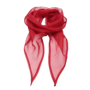 Premier Dames/vrouwenwerk Chiffon Formele Sjaal (Rood)