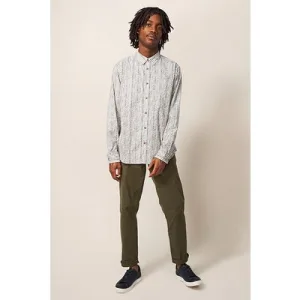 White Stuff Warrick Abstract Printed Shirt Natural Multi