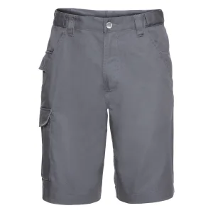 Russell Werkkleding Twill Shorts (Konvooi Grijs)
