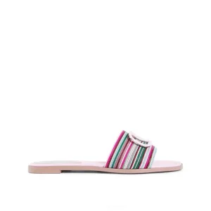 Valentino Garavani Sandalen – V Logo Signature Slides in roze