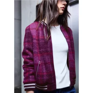 Street One Studio Dames Geruite blouson van verengaren in Paars