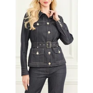 GUESS Maya Jacket Dark Blue