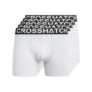 Crosshatch Heren Astral Boxershorts (Set van 5) (Grijze Mergel)