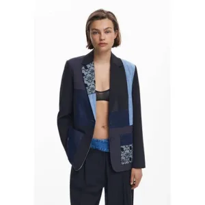 Desigual regular blazer donkerblauw