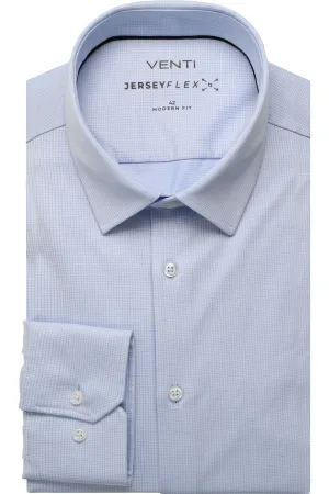 Venti Jerseyflex Jersey shirt blauw, Faux-uni