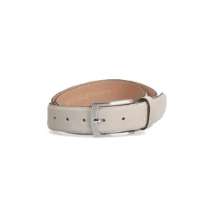 Manfield suède riem lichtbeige