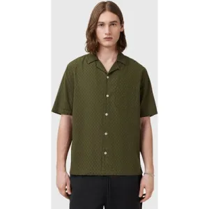 AllSaints Kylo Ss Shirt Kelp Green