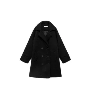 Mango Kids manteljas zwart