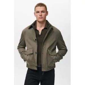 Mango Man tussenjas groen