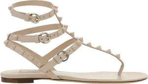 Valentino Garavani Sandalen – Rockstud Flip-Flop Sandals in poeder roze