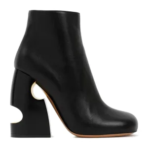 Off-White Boots – Black Pop Bulky Nappa Ankle Boot in zwart