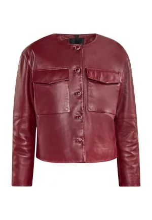 Dreimaster Jas Dames wijnrood