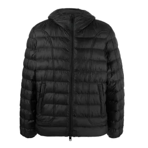 Diesel Effen capuchonjas heren (Zwart)