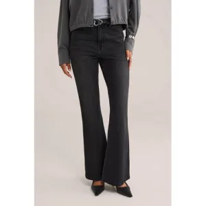 WE Fashion Blue Ridge flared jeans black denim