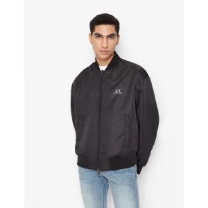 Men’s Armani Exchange Reversible Bomber Jacket in Black