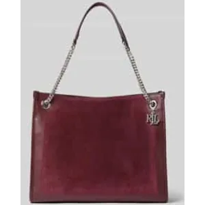 Lauren Ralph Lauren Shopper van runderleer met labelapplicatie