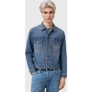 AllSaints Exile Jacket Washed Indigo Blue