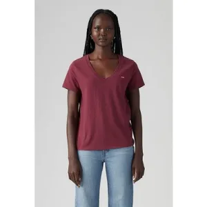 Levi’s Perfect Slub Vneck Burgundy Slub