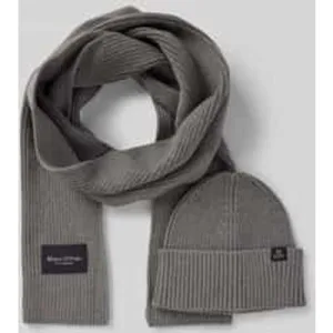 Marc O’Polo Muts en sjaal in een set van puur katoen